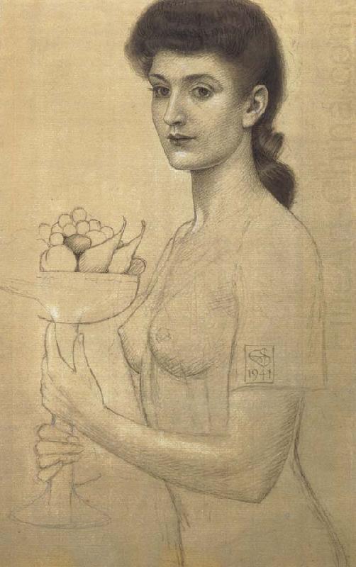 Joseph E.Southall Study for A Dish of Fruit china oil painting image